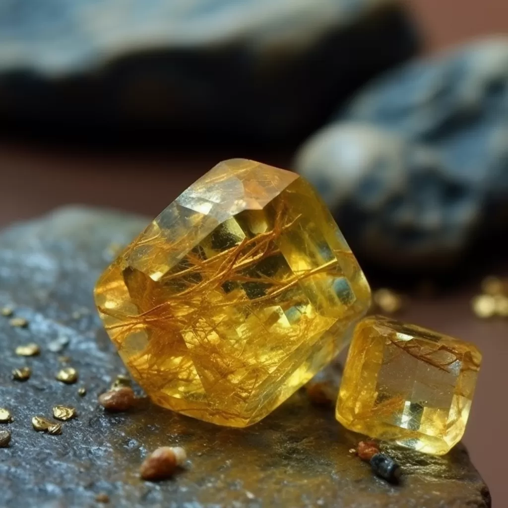 Yellow Apatite Stone