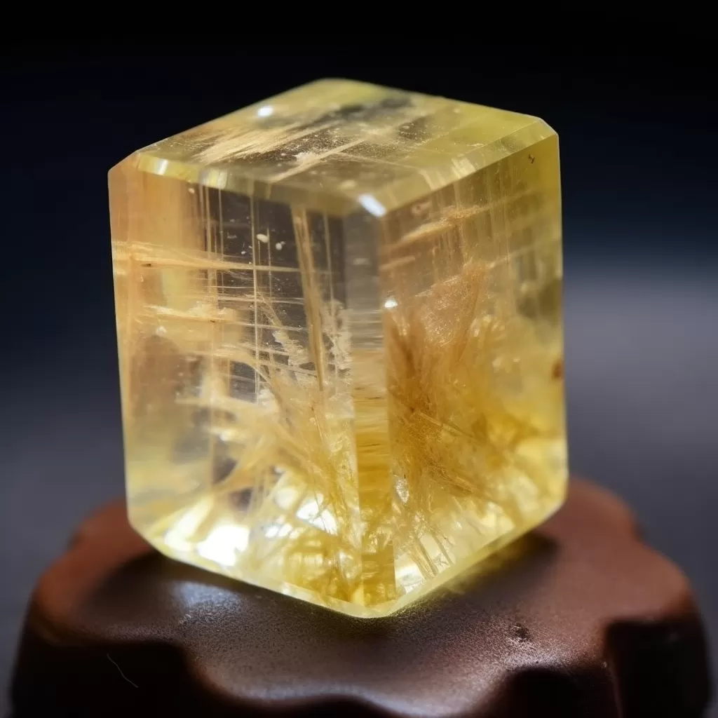 Yellow Kunzite Stone