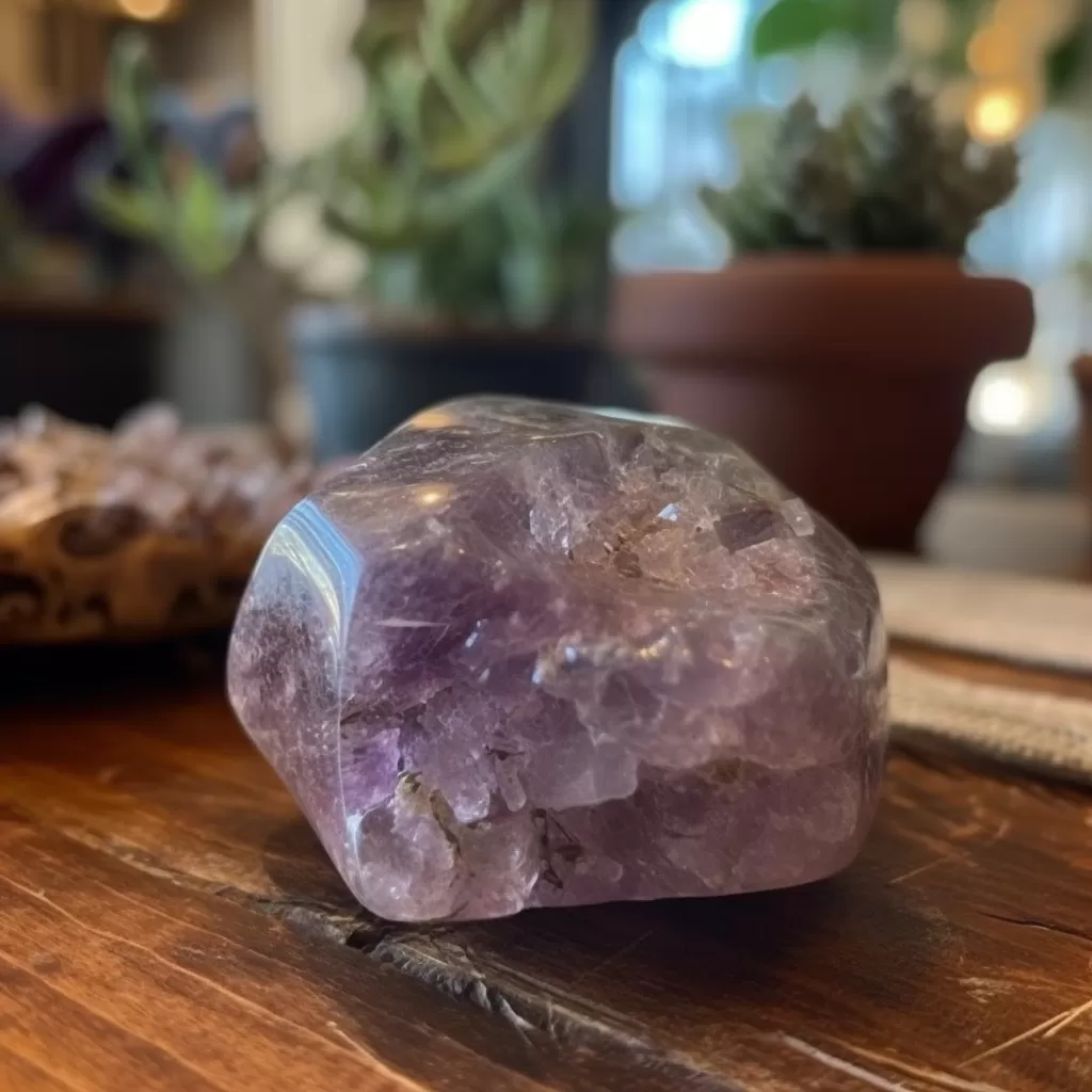 Lepidolite, an excellent meditation stone for the crown chakra