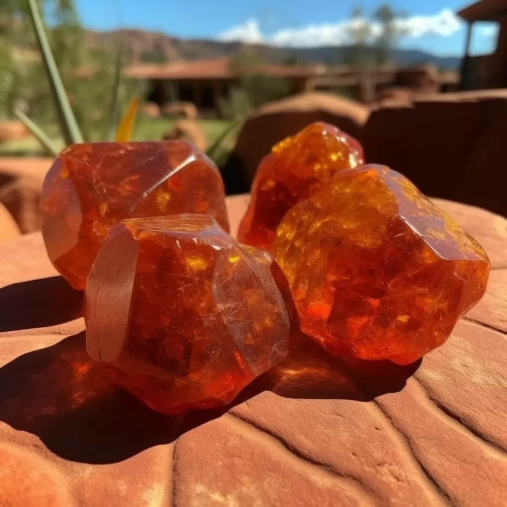 Amber, nurturing stones for the solar plexus chakra