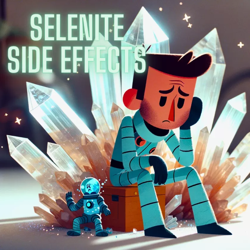 Selenite Side Effect - Animated image showcasing bad side effects of selenite