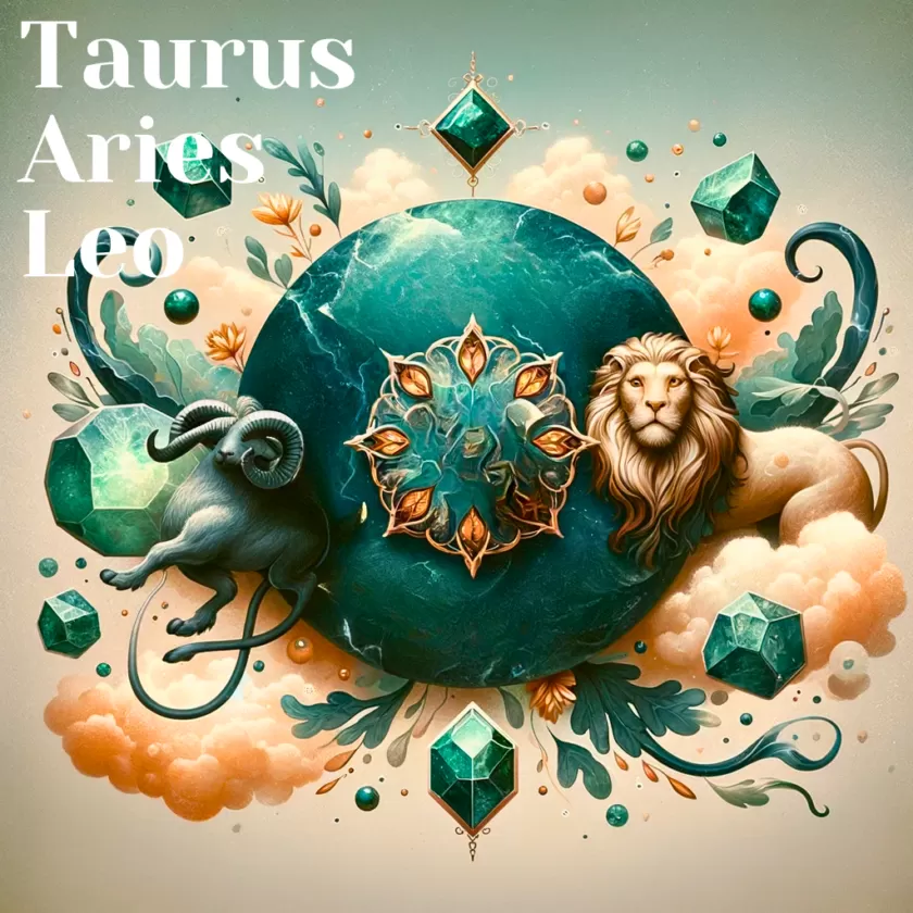 Aventurine and Popular Zodiac Signs, Taurus, Aries, Leo