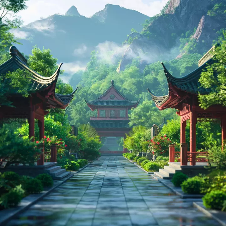 Ancient China, peaceful zen