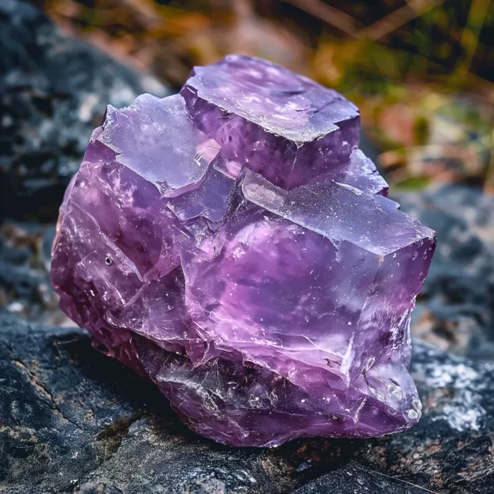 Purple Scapolite crystals